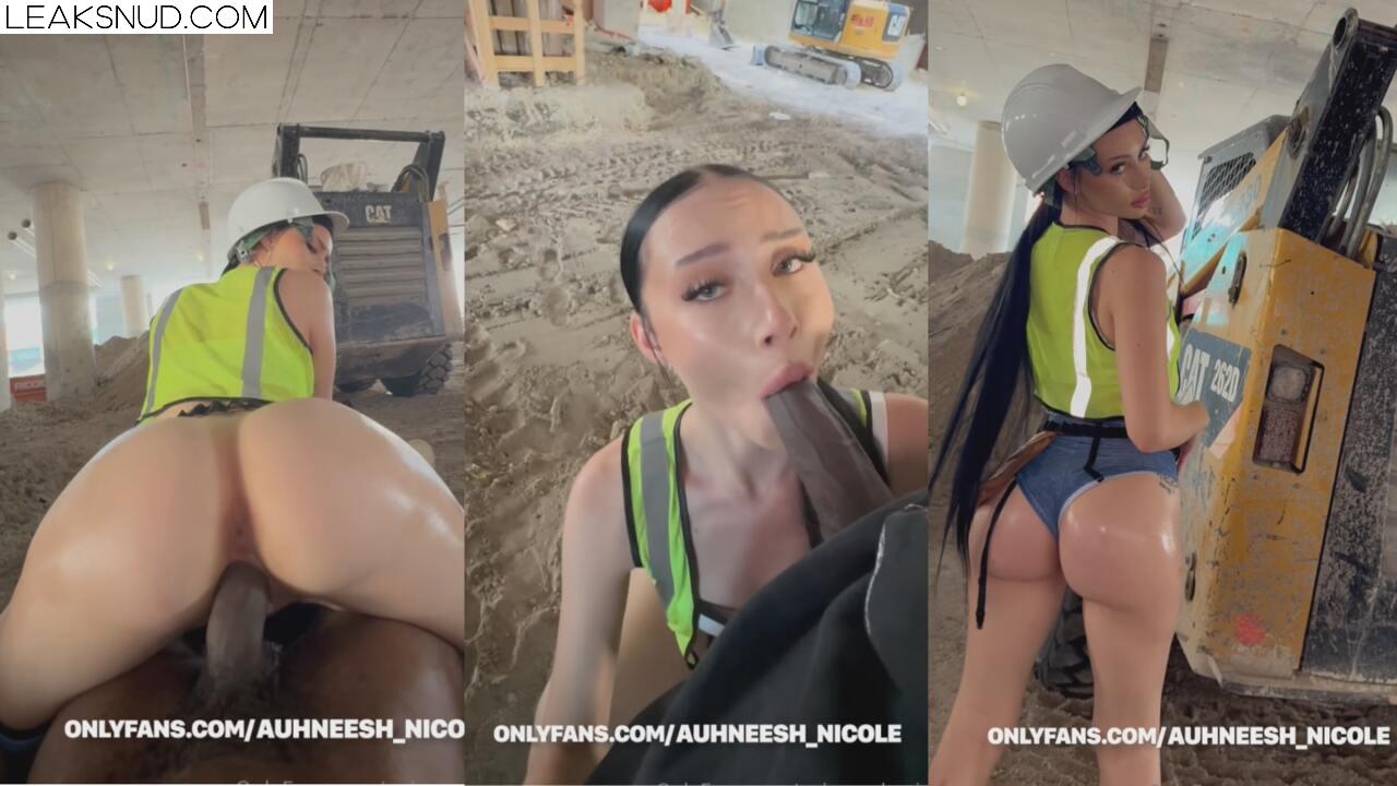 Auhneesh Nicole Construction Sex Tape Video Leaked