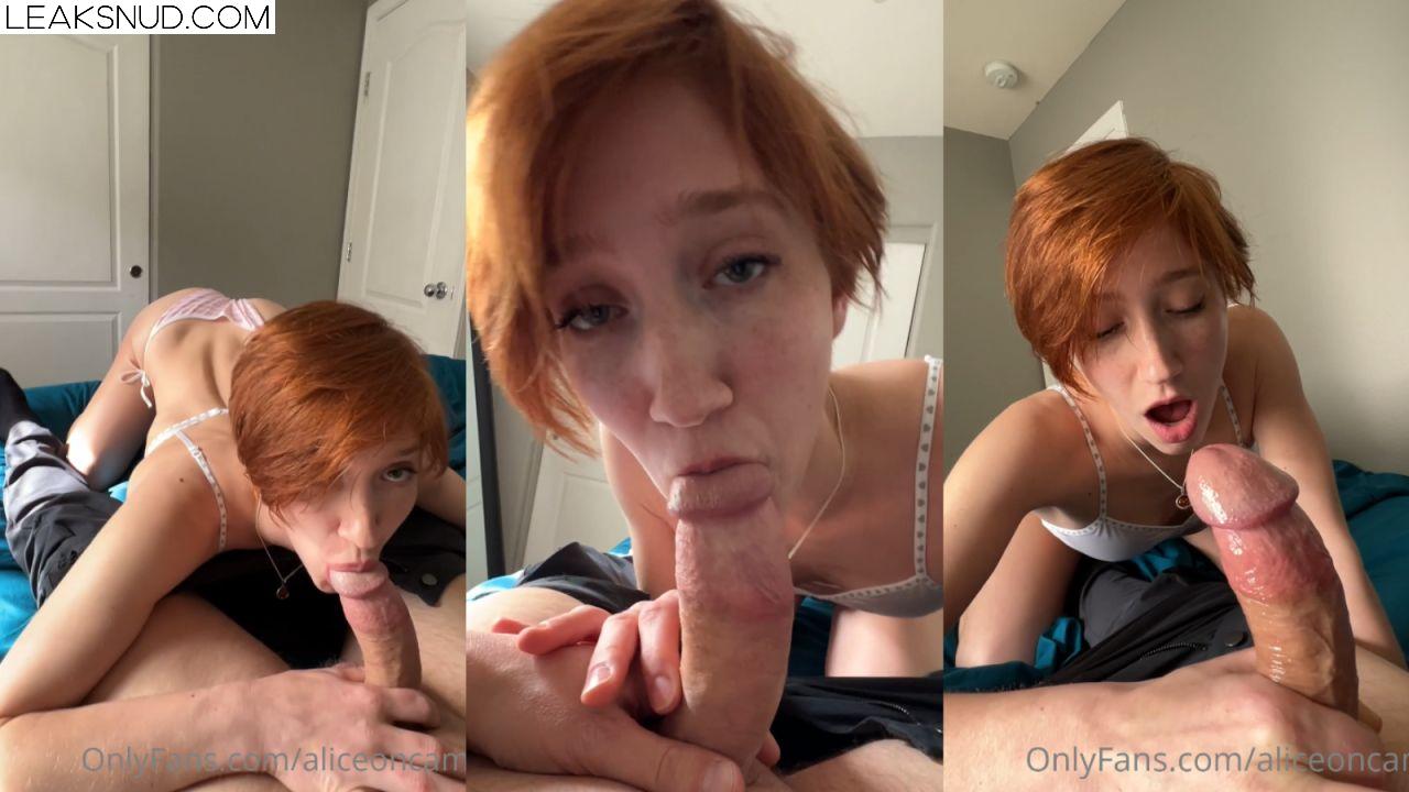 AliceOnCam Blowjob And Handjob Video Leaked