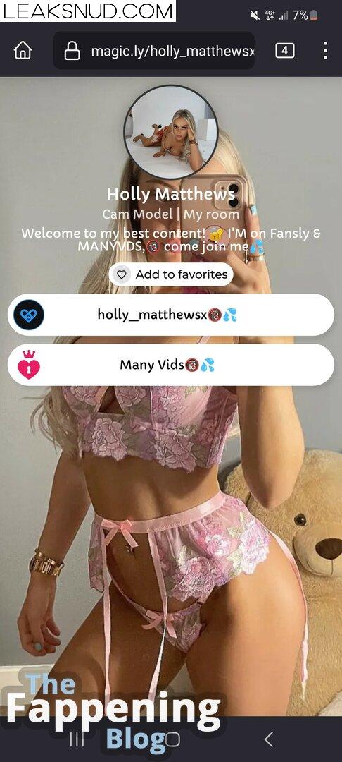 Holly Matthews / HollyMatthewsx / holly_matthewsx / hollymatthews Nude Leaks OnlyFans Photo 4